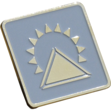  Значок латунный позолоченний "Пирамида"